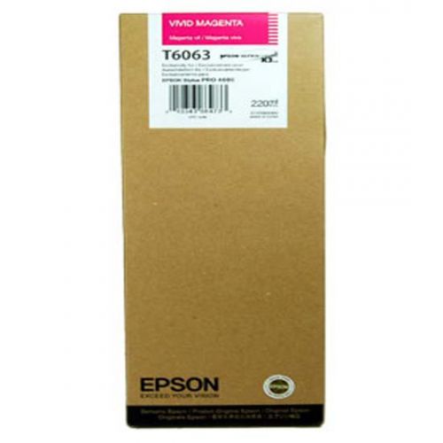 Epson T6063 Vivid Magenta Ink for Stylus Pro 4880 C13T606300