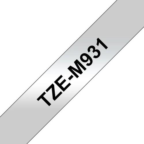 Labelling tape designed for use with Brother T-touch label printers with TZ or TZe logo on the tape cassette cover. Handy in the home, office or workplace for identifying everything, such as files, shelves, cables and equipment. Matte laminated surface ensures labels are easy to read. Highly durable, for use indoors and outdoors. Black on matte silver tape, 12mm x 8m.