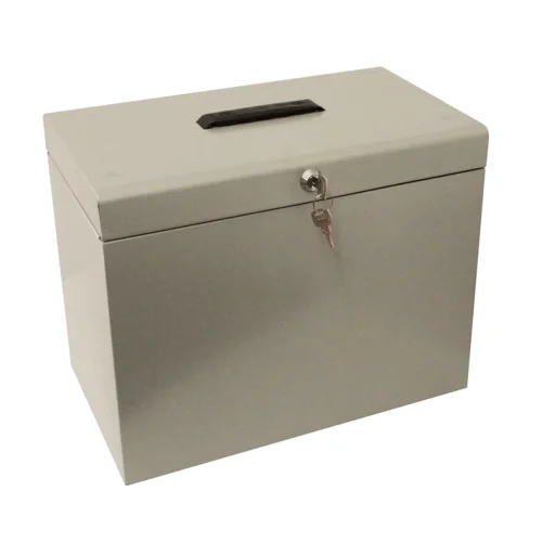 ValueX Cathedral Metal Suspension File Box A4 Grey - A4GY
