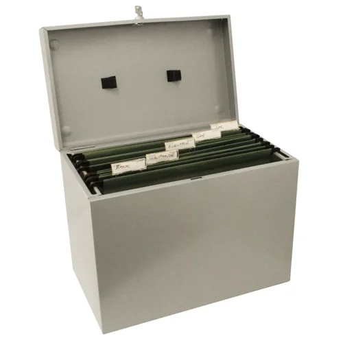 ValueX Cathedral Metal Suspension File Box A4 Grey - A4GY Cathedral Products