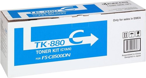 Kyocera TK-880C Toner Cyan Cartridge 1T02KACNL0
