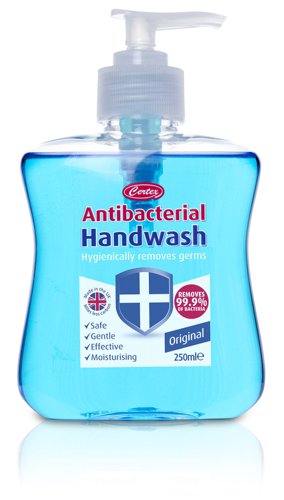ValueX Antibacterial Hand Soap Pump Top Bottle 250ml (Pack 2) 0604245