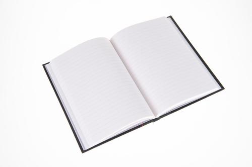 The Ideal Series A5 Feint Ruled Case Bound Notebook from Collins  is cased in durable geltex, has 192 pages and a personal information section.