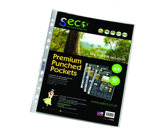 Stewart Superior 100% Oxo Biodegradable Punched Pockets 80 Micron PK50