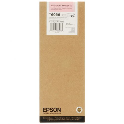 Epson T6066 Light Magenta Ink Cartridge for Stylus Pro 4880 C13T606600