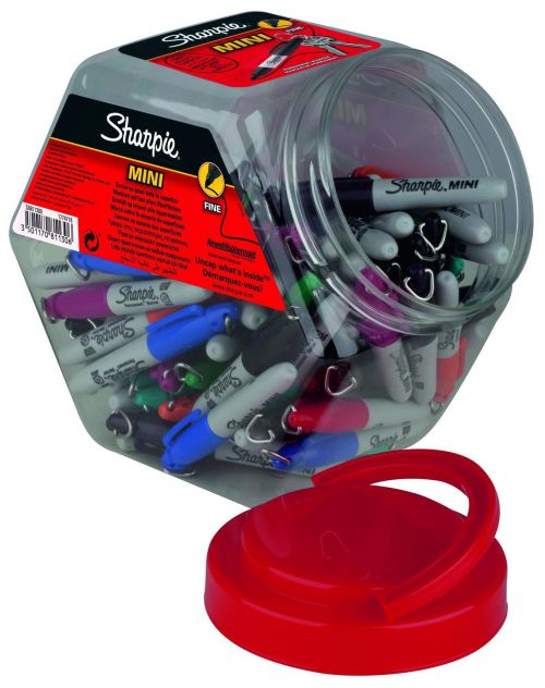 Sharpie Mini Permanent Fun Marker Assorted Canister of 72