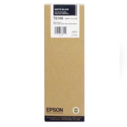 Epson T6148 Matte Black Ink Cartridge (220ml) for Stylus Pro 4400/4450 Printers C13T614800