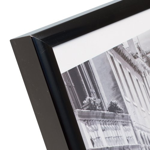 Photo Album Co Certificate/Photo Frame A4 Aluminium Frame Plastic Front Black - PAAFA4BBLK