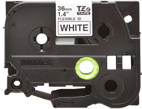 Brother TZEFX261 Black on White 8M x 36mm Flexi Tape 14136J