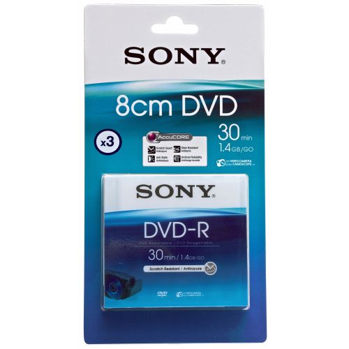 Sony 30 Min 8cm DVD-R 3 Pack