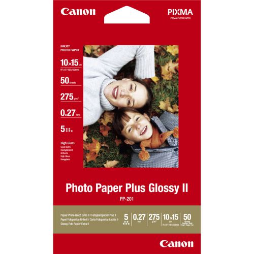 Canon PP-201 Glossy Photo Paper 10 x 15cm 50 Sheets - 2311B003