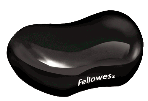 Fellowes Crystal Flex Rest Gel Black Ref 9112301