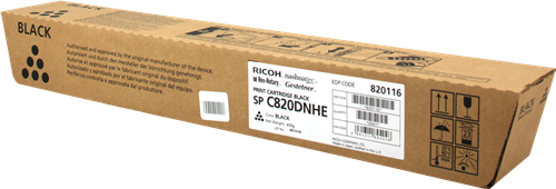 Ricoh SPC820DN Black Toner Cartridge  820116 821058