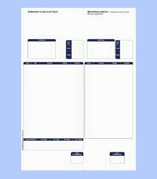 Sage Compatible 1 Part Statement/Remittance (Pack 500) SE85S