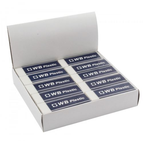 ValueX Eraser White with Blue Sleeve (Pack 20) - 792500