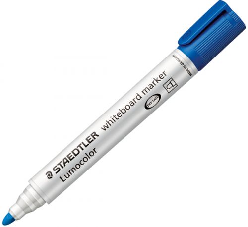 Staedtler Lumocolor Whiteboard Marker Bullet Tip 2mm Line Blue (Pack 10) - 351-3