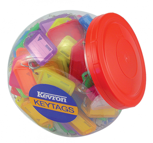 Kevron Key Tags Plastic Assorted Colours (Pack 150) ID5AC150Z