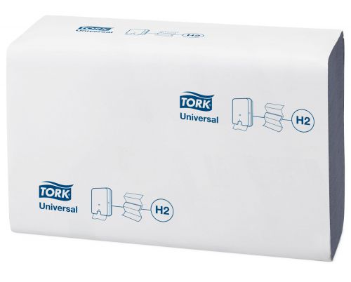 Tork 471069 Xpress H2 Multifold Hand Towel 1-Ply Blue 250 Sheets 240x210mm [Pack 12](3000 Sheets)