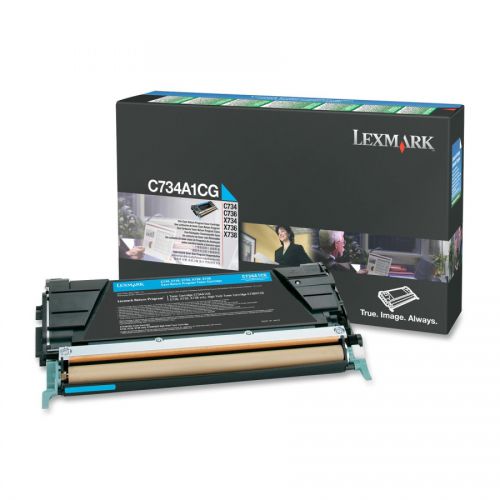 Lexmark Cyan Toner Cartridge 6K pages - C734A1CG