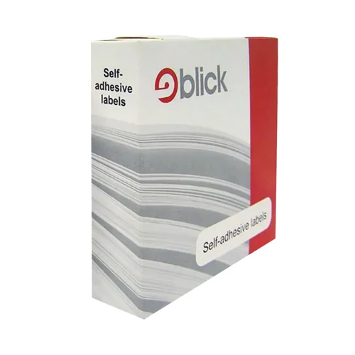 Blick Labels Dispenser Pack Circles White D19 19mm (Pack 1400 Labels) - RS005551