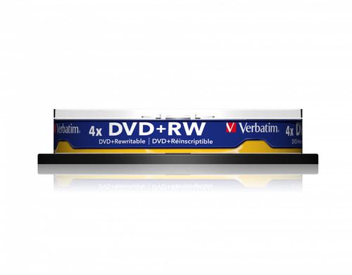 Verbatim DVD+RW 4.7GB 10 pack - 43488 - 43488  VE43488