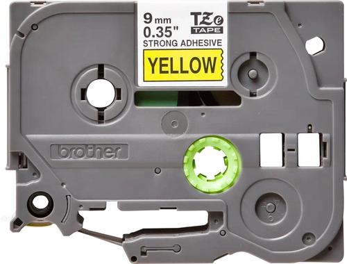 Designed for use with Brother P-touch label printers with the TZ or Tzu logo on the tape cassette cover. This laminated labelling tape is especially versatile with easy-to-read, black on yellow tape, 9mm x 8m.