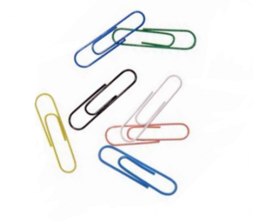 ValueX Paperclip Large Plain 33mm Assorted Colours (Pack 100) - 30601