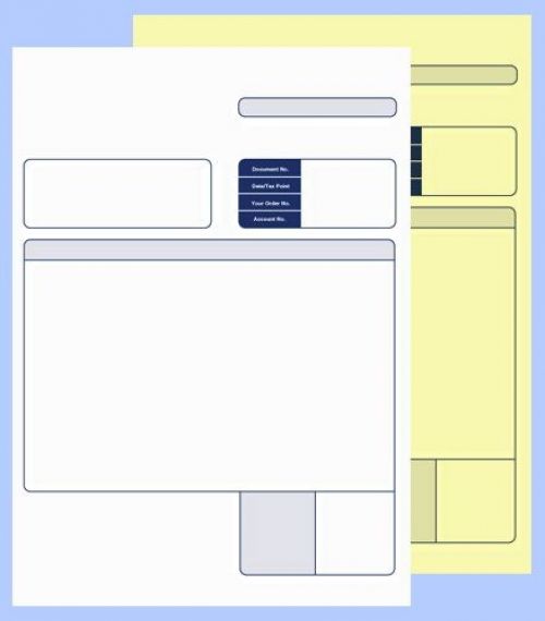 Sage Compatible 2 Part Collated Invoice White/Yellow (Pack 500) SE82