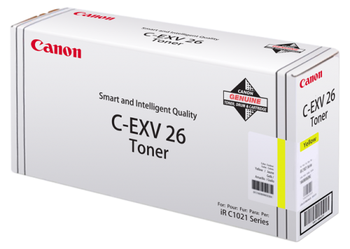 Canon EXV26Y Yellow Standard Capacity Toner Cartridge 6k pages - 1657B006