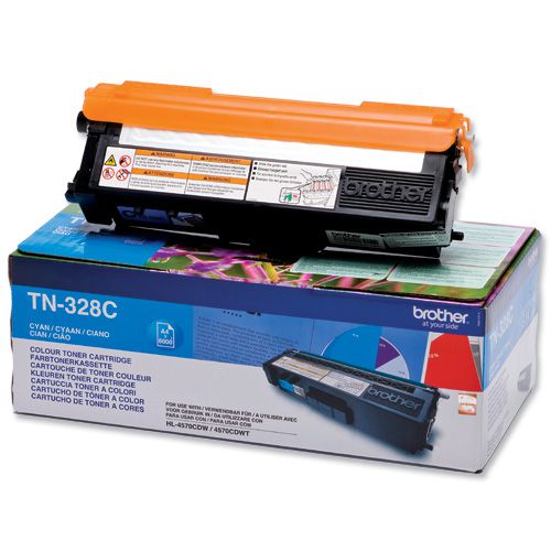 Brother Cyan Toner Cartridge 6k pages - TN328C