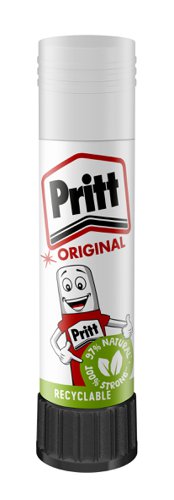 Pritt Original Glue Stick Sustainable Long Lasting Strong Adhesive Solvent Free Value Pack 11g (Pack 10) - 1456040