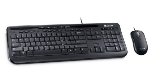 Microsoft 600 Wired Keyboard and Mouse Desktop Set Black APB-00006