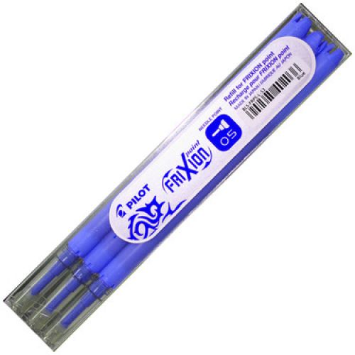 Pilot Refill for FriXion Point Pens 0.5mm Tip Blue (Pack 3) - 76300303