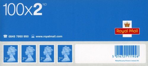 Royal Mail Postage Stamps 2nd Class SDN2 [Sheet 100] *Sale Conditions Apply