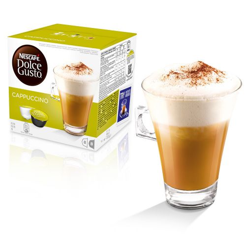 Nescafe Dolce Gusto Cappuccino Capsules 12352725 Packed 48 (3x16 Capsules = 24 Drinks)