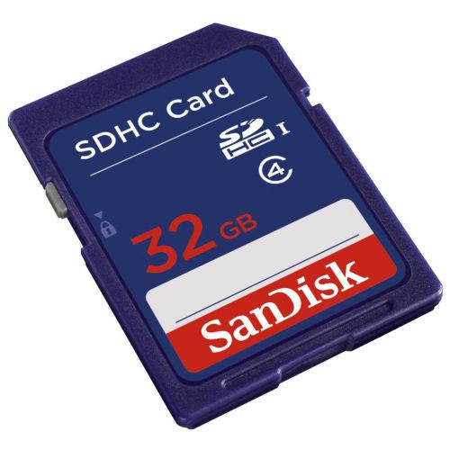 SanDisk 32GB Class 4 Flash SD Memory Card Blue SanDisk
