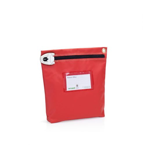 Versapak Secure Cash Bag Medium 267x267x50mm Red