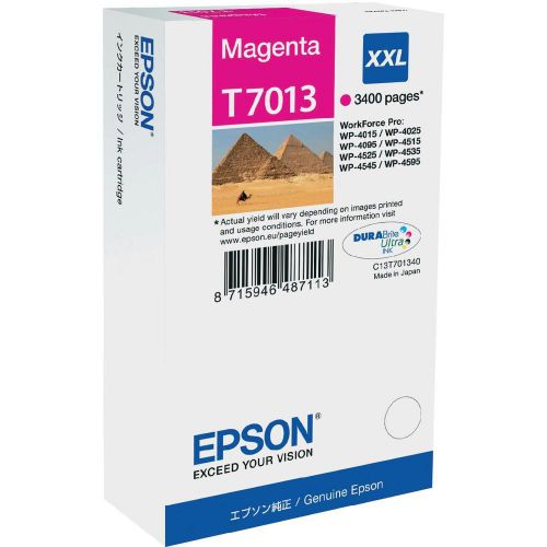 Epson T7013 Magenta Ink Cartridge 34ml - C13T70134010
