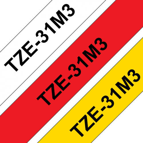 Brother P-Touch Labelling Tapes TZE Pack TZE31M3 BA69798 Buy online at Office 5Star or contact us Tel 01594 810081 for assistance
