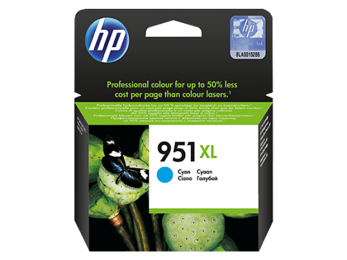 HP 951XL Cyan Standard Capacity Ink Cartridge 17ml - CN046A