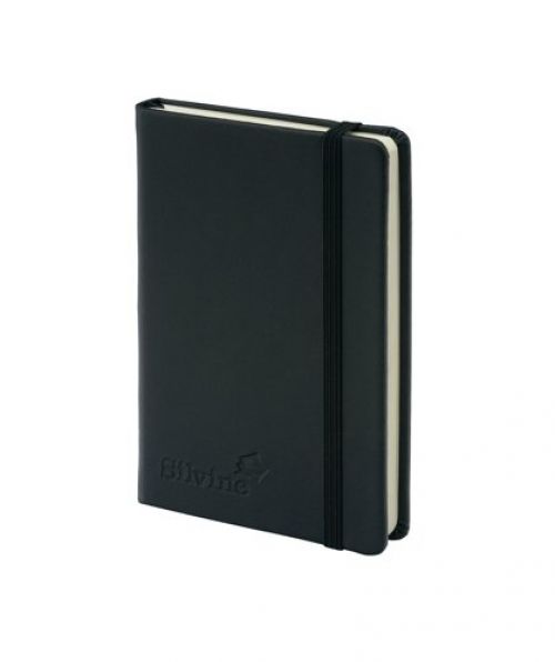 Silvine Executive Soft Feel Pocket Notebook A6 160pg Black 196BK