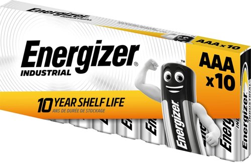 Energizer Industrial Alkaline AAA Battery (Pack 10) - 361063