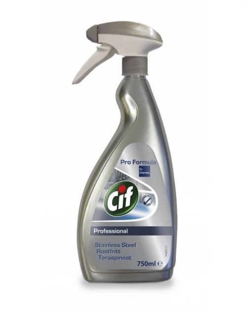 Cif Professional Stainless Steel & Glass Cleaner 750ml