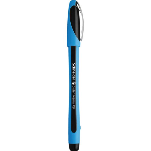TB06420 Schneider Slider Memo XB Ballpoint Pen Large Black (Pack of 10) 150201