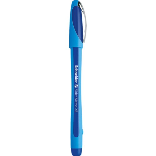 Schneider Slider Memo XB Ballpoint Pen Large Blue (Pack of 10) 150203 | TB06424 | Schneider