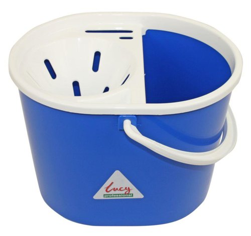 ValueX Plastic Mop Bucket With Wringer 15 Litre Blue - 0907002