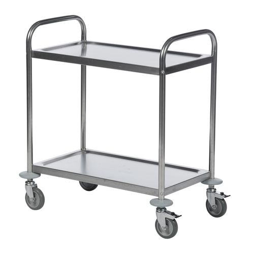 Konga stainless steel shelf trolleys - 2 Tier
