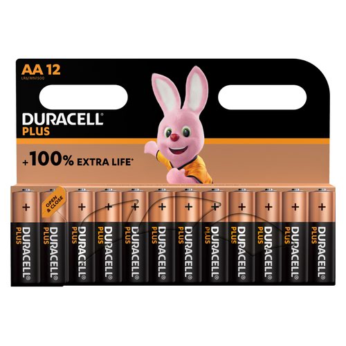 Duracell Plus Power AA Alkaline Batteries (Pack 12) MN1500B12PLUS
