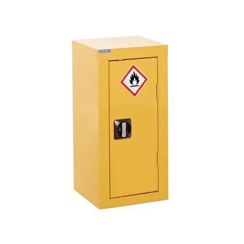 47683SL - Slingsby Express Flammable Hazardous Substance Storage Cabinet With 1 Shelf COSHH 75Kg Capacity H700 x W350 x D300mm Yellow - 314291