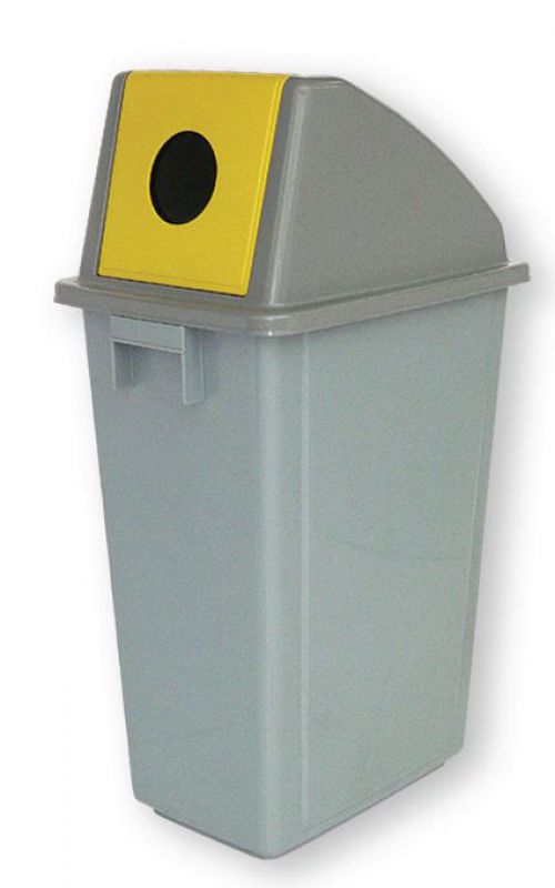 Bottle Recycling Bin 58 Litre with Yellow Hole (non-returnable)